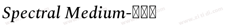 Spectral Medium字体转换 Spectral Medium字体转换